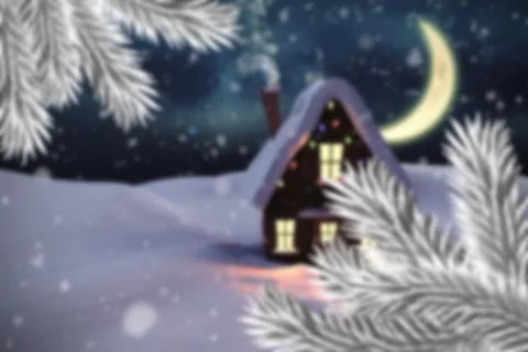 Composite image of christmas house イラスト素材