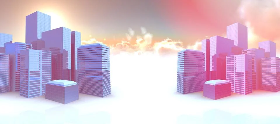 Composite image of cityscape 3d Stock Illustration