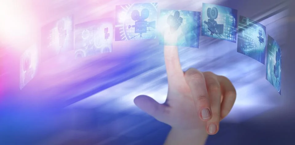 Composite image of close-up of cropped hand Stock Photos