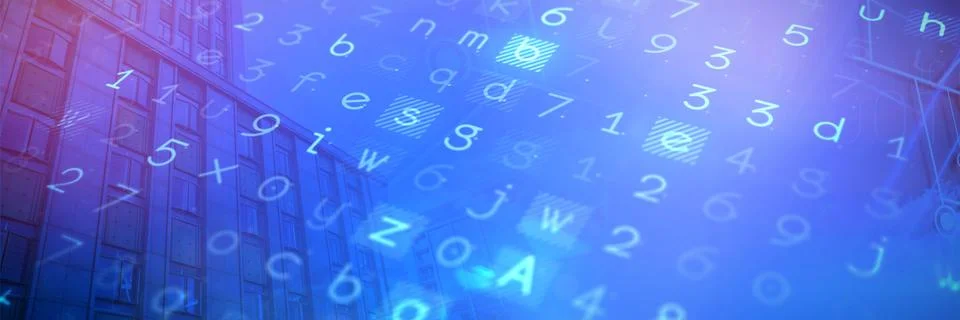 Composite image of cloud computing and lines イラスト素材