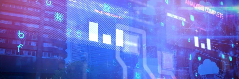 Composite image of cloud computing and icons イラスト素材