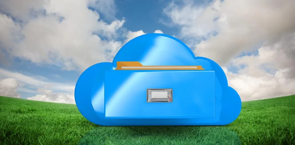 Composite image of cloud computing drawer イラスト素材