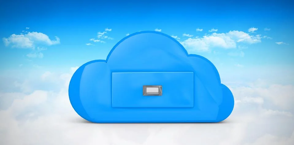 Composite image of cloud computing drawer Stock Illustration