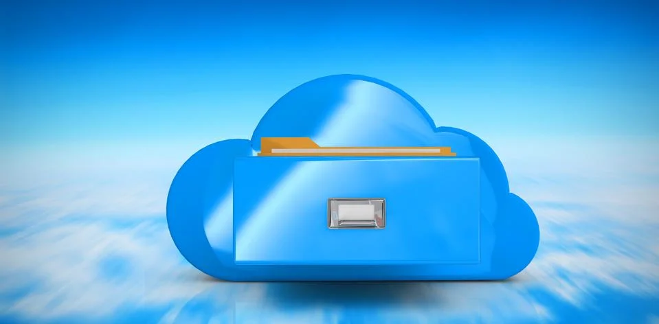Composite image of cloud computing drawer Stock Illustration