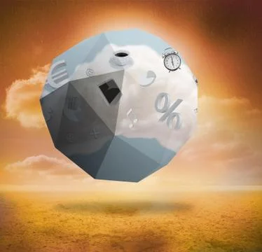 Composite image of cloud computing graphic on abstract screen Stock Illustration