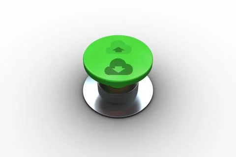 Composite image of cloud computing graphic Stock Illustration