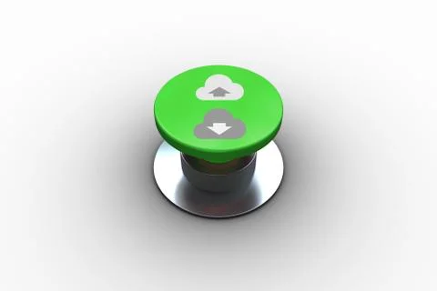 Composite image of cloud computing graphic Ilustração Stock