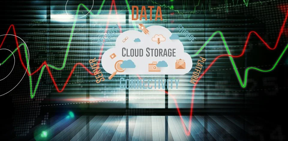 Composite image of cloud computing Stock Illustration