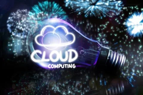 Composite image of cloud computing Stock Illustration
