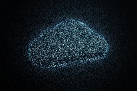 Composite image of cloud computing Illustrazione stock