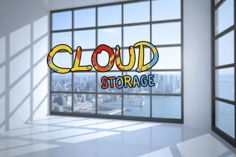 Composite image of cloud computing 写真素材