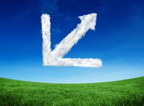 Composite image of cloud graph Stock Illustration