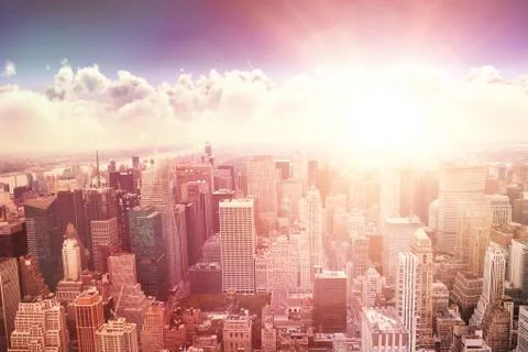 Composite image of clouds against blue sky Stock Illustration