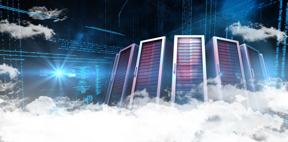 Composite image of clouds Stock Illustration