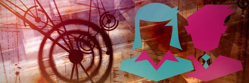 Composite image of collegue Stock Illustration