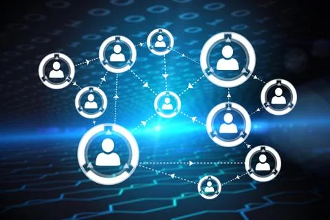 Composite image of community interface Stock Illustration