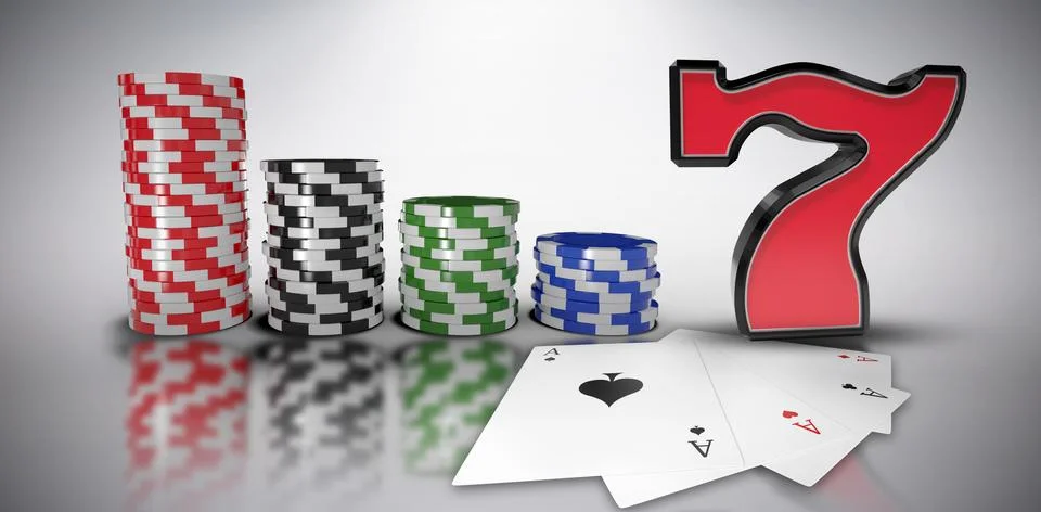 Composite image of composite image of 3d number seven イラスト素材