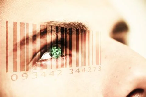 Composite image of composite image of bar code Stock-Fotos