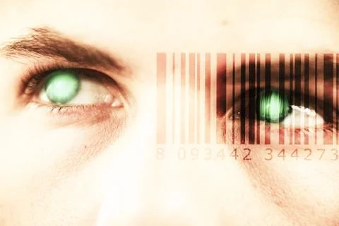 Composite image of composite image of bar code Stock-Fotos