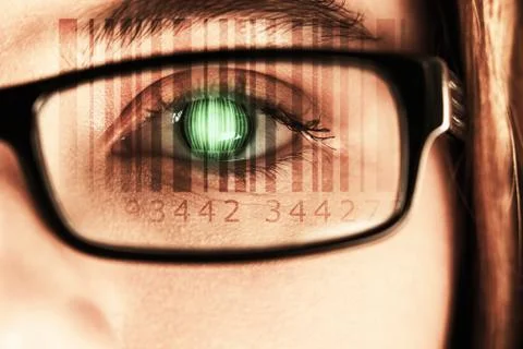 Composite image of composite image of bar code 스톡 사진