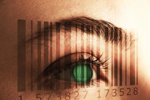 Composite image of composite image of bar code Stock-Fotos