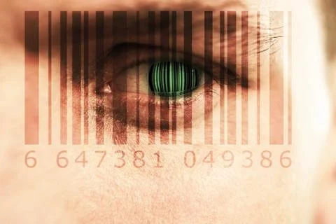Composite image of composite image of bar code Stock-Fotos