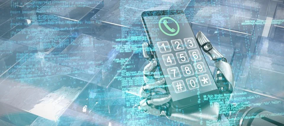 Composite image of composite image of binary codes Illustrazione stock