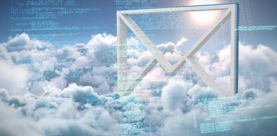 Composite image of composite image of binary codes Foto stock