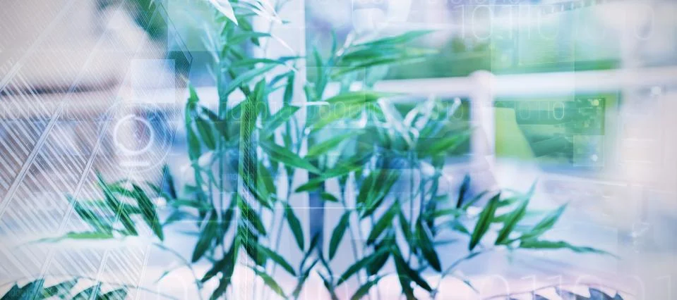 Composite image of composite image of blue technology design with binary code 스톡 사진