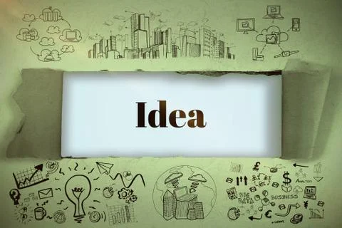 Composite image of composite image of business icons 3d イラスト素材