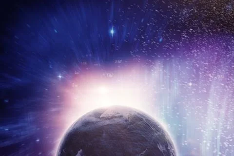 Composite image of composite image of globe Stock Illustration