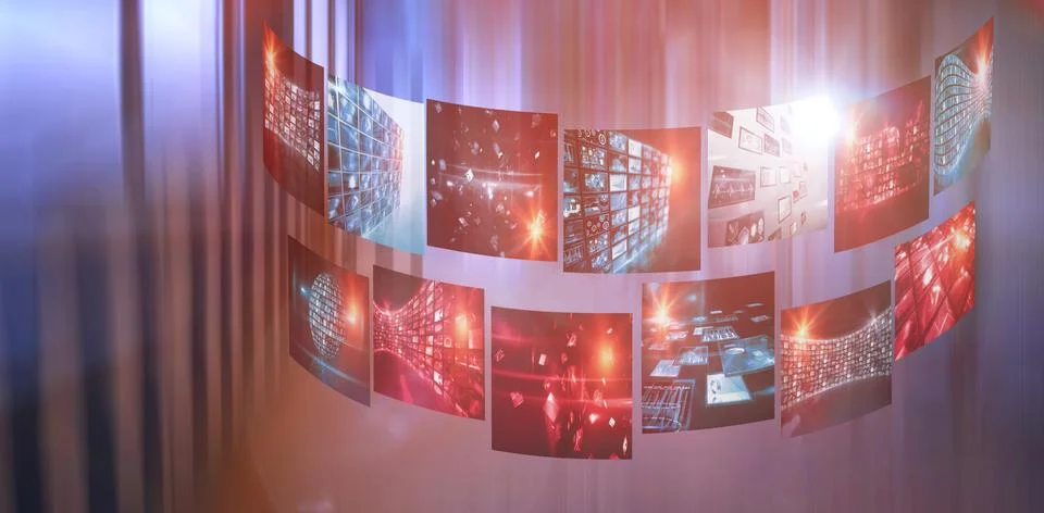 Composite image of composite image of various device screens Stock Photos