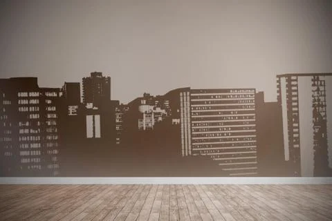 Composite image of computer generated image of buildings Stock Photos