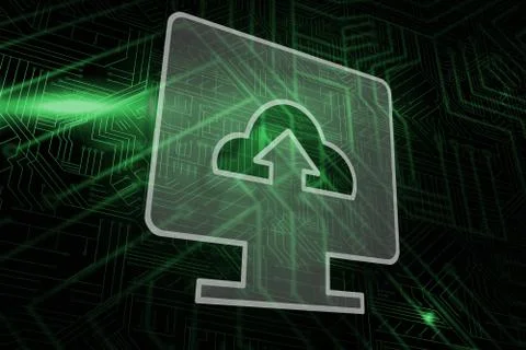 Composite image of computer screen Stock Illustration