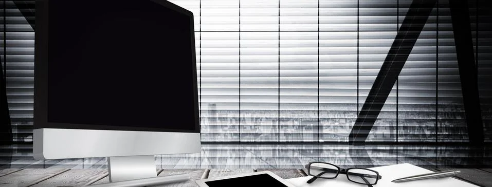 Composite image of computer screen イラスト素材