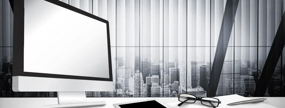 Composite image of computer screen イラスト素材