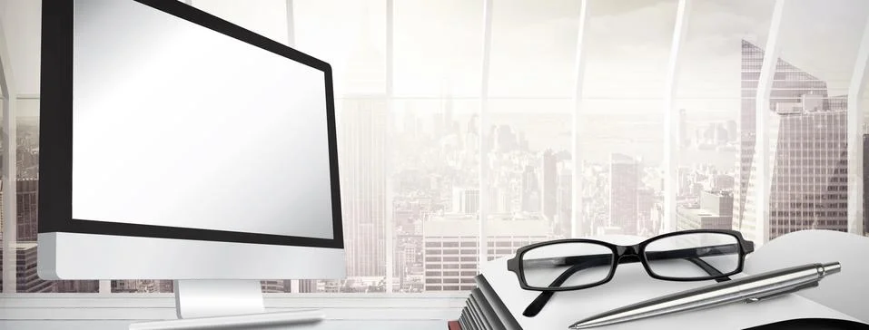 Composite image of computer screen Stock Illustration