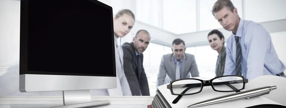 Composite image of computer screen Stock Illustration