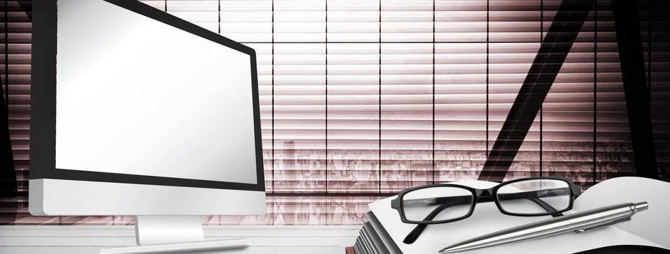 Composite image of computer screen Stock Illustration