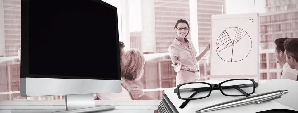 Composite image of computer screen Stock Illustration