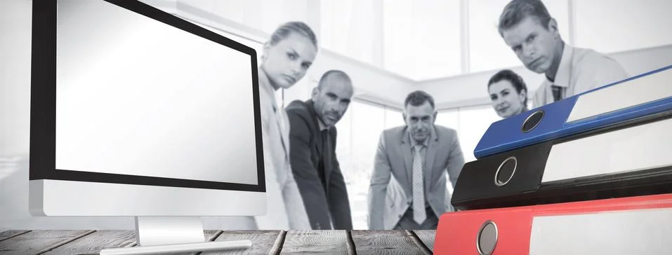 Composite image of computer screen Stock Illustration