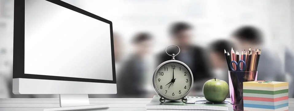 Composite image of computer screen Stock Illustration