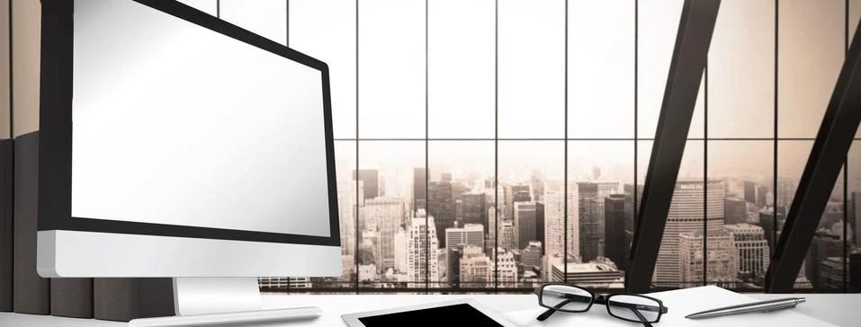 Composite image of computer screen 스톡 일러스트