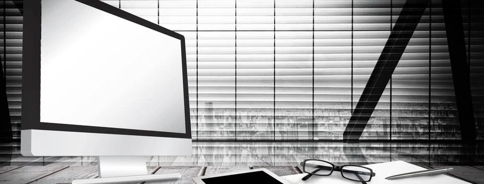 Composite image of computer screen イラスト素材