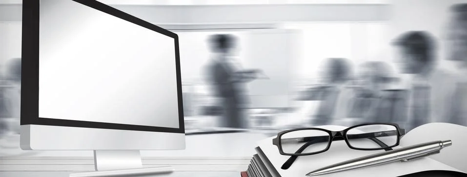 Composite image of computer screen Stock Illustration