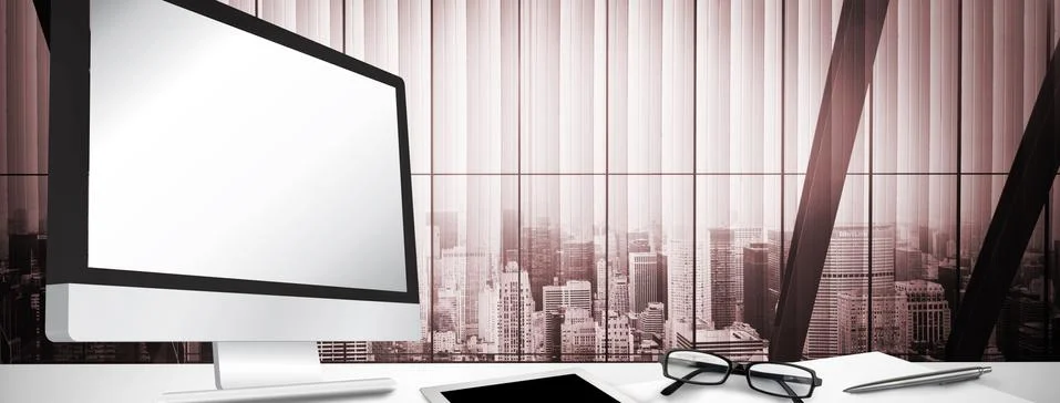 Composite image of computer screen Stock Illustration