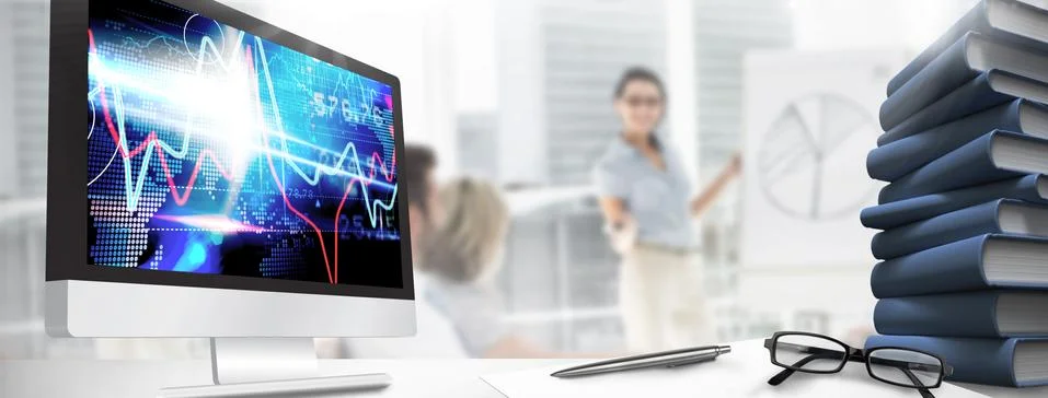Composite image of computer screen 스톡 일러스트
