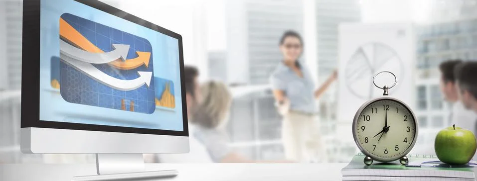 Composite image of computer screen Stock Illustration