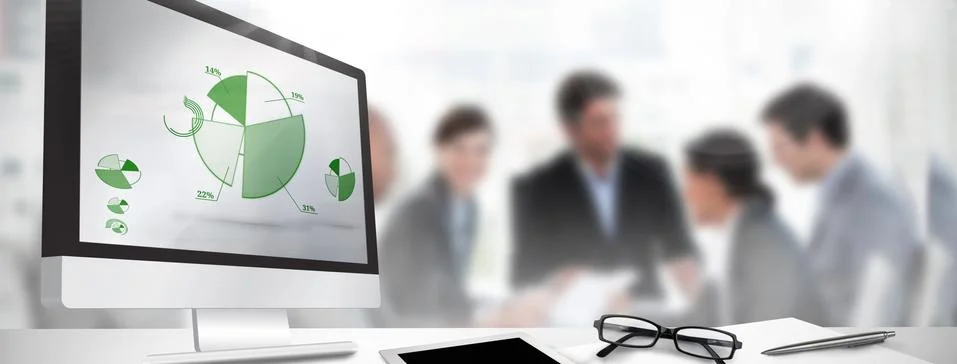 Composite image of computer screen 스톡 일러스트