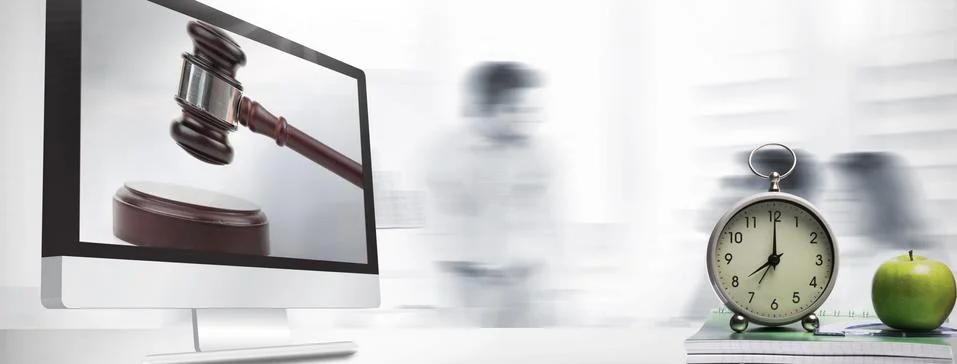 Composite image of computer screen Stock Illustration